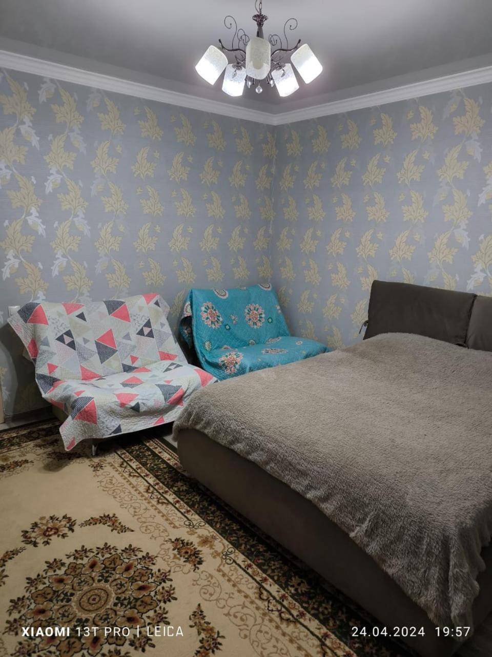 Уютная Квартира Комфорт Класса76 Astana Bagian luar foto